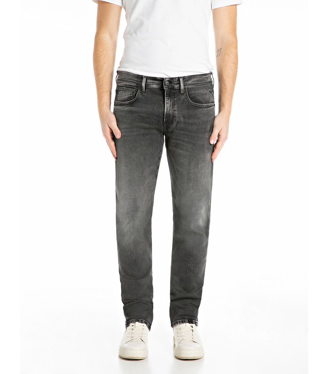 ストレートフィットGROVER HYPERFLEX ブラックデニム